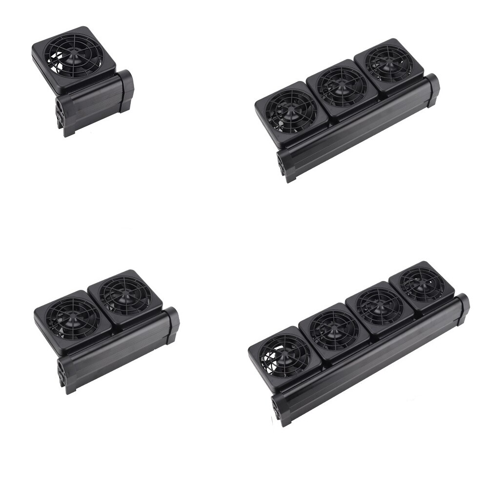 1/2/3/4 Fans Aquarium Kühler Einstellbare Wind Lüfter Wasserkühler Kalten Wind Maker für Aquarium temperatur Controller