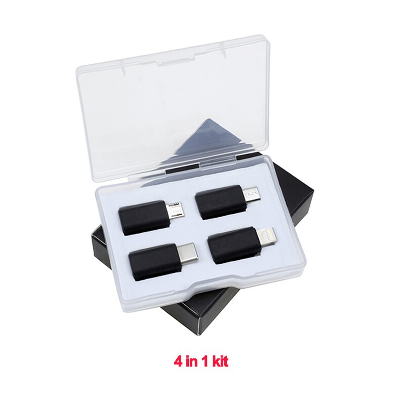 OSMO Pocket DJI adaptador de cámara teléfono conector interfaz Android Micro USB a TYPE-C a IOS convertidor enchufe para DJI OSMO Pocket: Blanco