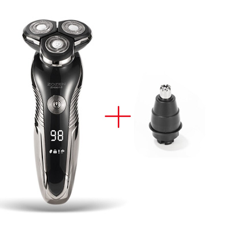 】Electric Shaver USB Rechargeable Wet And Dry Shave Multifunction Fast charge 4D shaving machine Body washing Beard Trimmers: Shaver 2