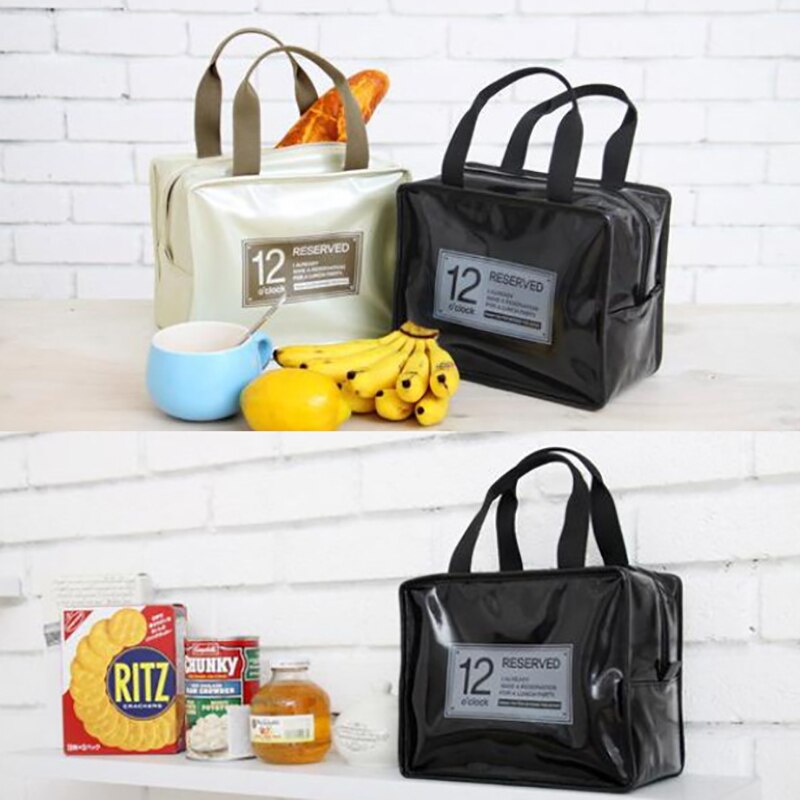 1Pcs Portable Film for Women Kids Men with Zipper High-capacity Insulation Bags Hand-held Waterproof Lunch Bag