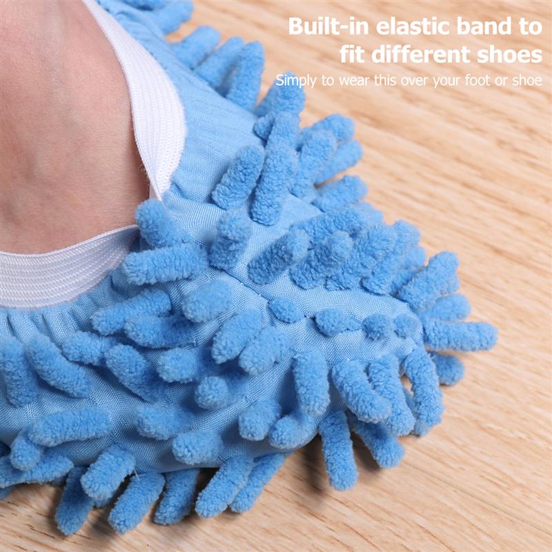 6Stck Mikrofaser Boden Staub Reinigung Hausschuhe Faul Wischen Schuhe haushalt reinigung werkzeuge Boden Reinigung Faul Schuh Abdeckungen Staub