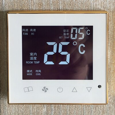 Central Air Conditioning LCD Thermostat Intelligent Fan Coil Wifi Remote Control Panel Three-speed Switch Wire Controller: Type16