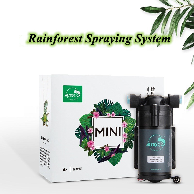 Mini Reptil Fogger Stille Pumpe Beschlagen sprühen System Vernebler für Anlage Gewächshaus Garten Bewässerung Terrarium Spritzen Gerät