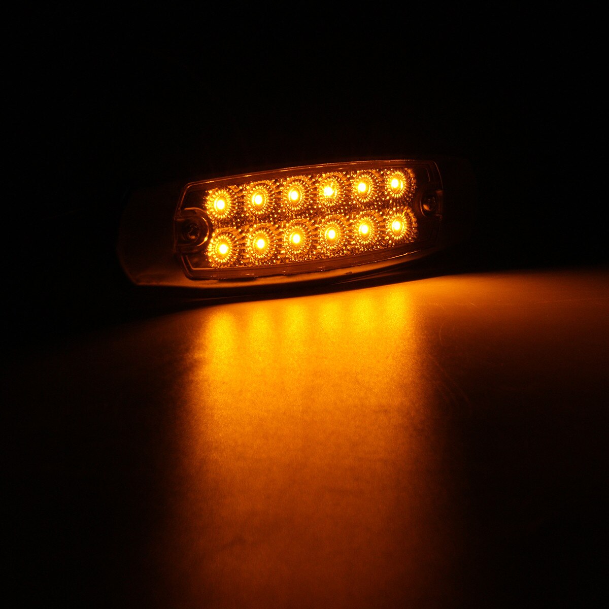 Markeringslamp LED Hella zijkant inbouw oranje 12V