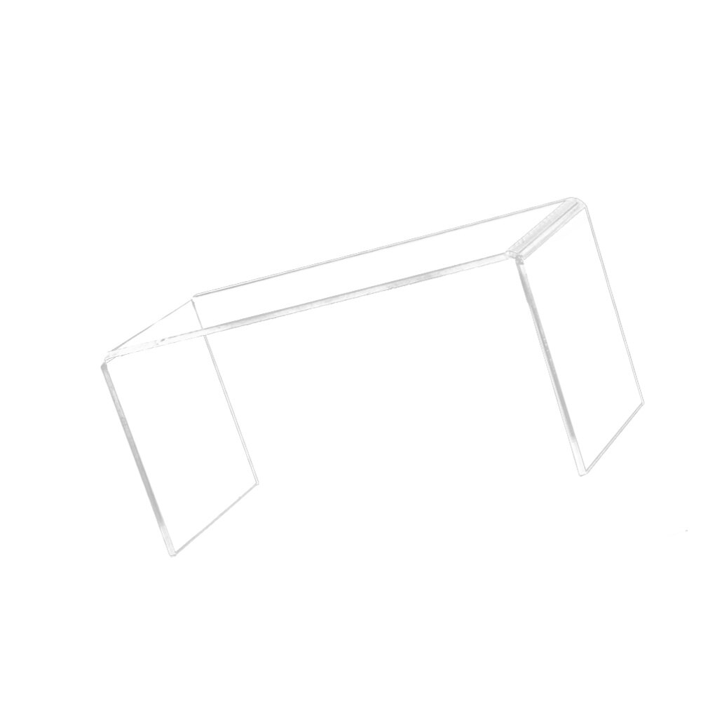 3 Pcs U Shaped Acrylic Storage Rack Clear Shelf Display Stand Desktop Organizer Holder for Model Bag Shoes - Size L
