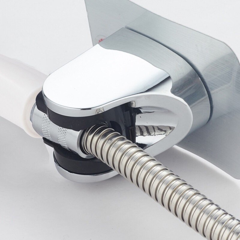 Punch-free Seamless Sticker Shower Bracket Fully Adjustable Shower Holder Wall Mount Suction Bracket Holder Bathroom Accessory