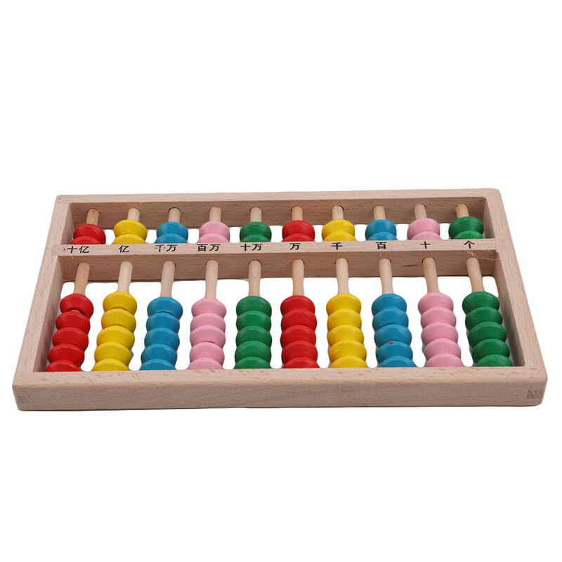 10 cifre abacus soroban perler kolonne kid skole læringsudstyr værktøj kinesisk traditionel abacus pædagogisk legetøj
