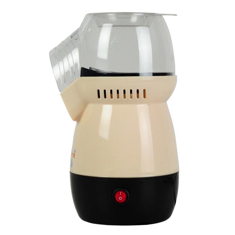 Dmwd elektrisk gør-det-selv mini luft popcorn maskine poper pop corn maker husholdnings køkkenmaskiner maskine: Lysegul