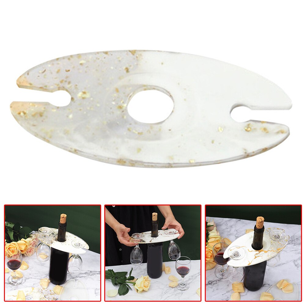 1pc vinhylle kopp glassholder vise bar hylle veggmontert flaske champagne glass henger holder bar arrangør til kjøkken: Silikonform