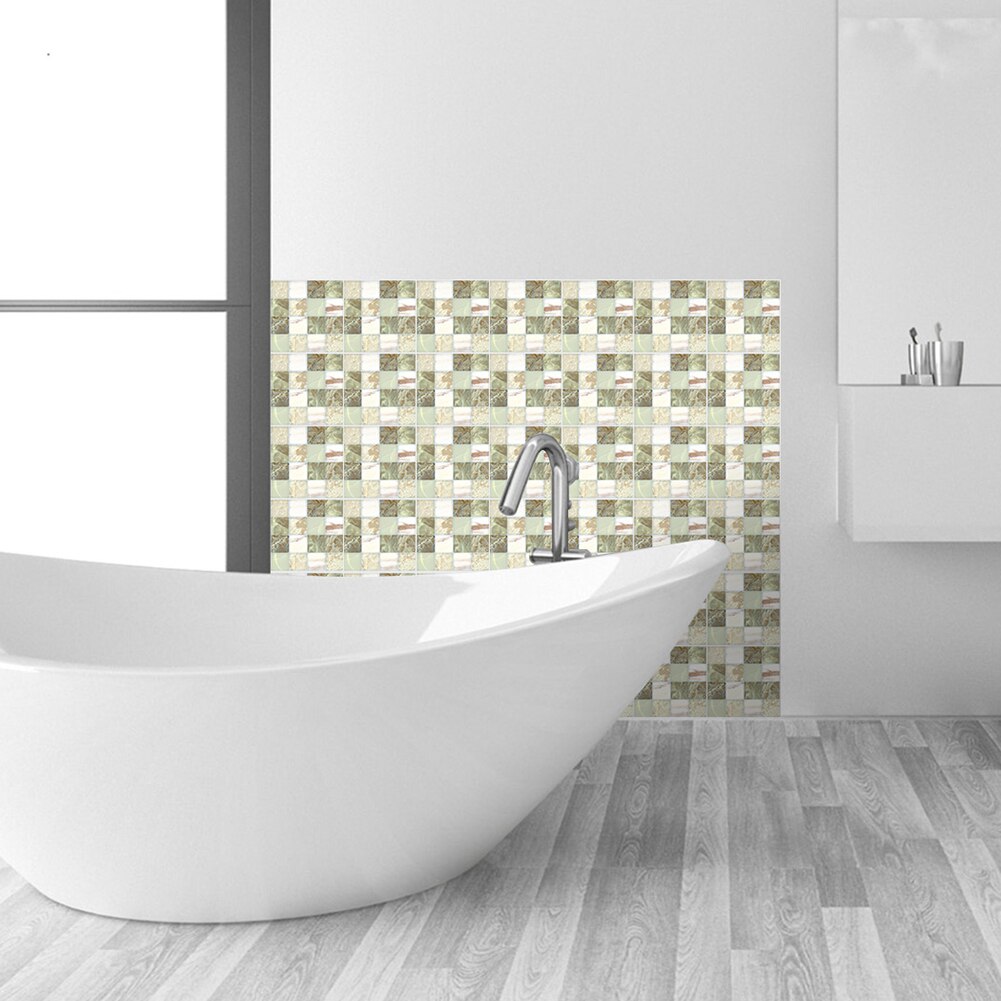 M MOFIT Metro Tegelstickers Zelfklevend - Steen Mozaïek Splashback 10 Tegels (Roest Beige)