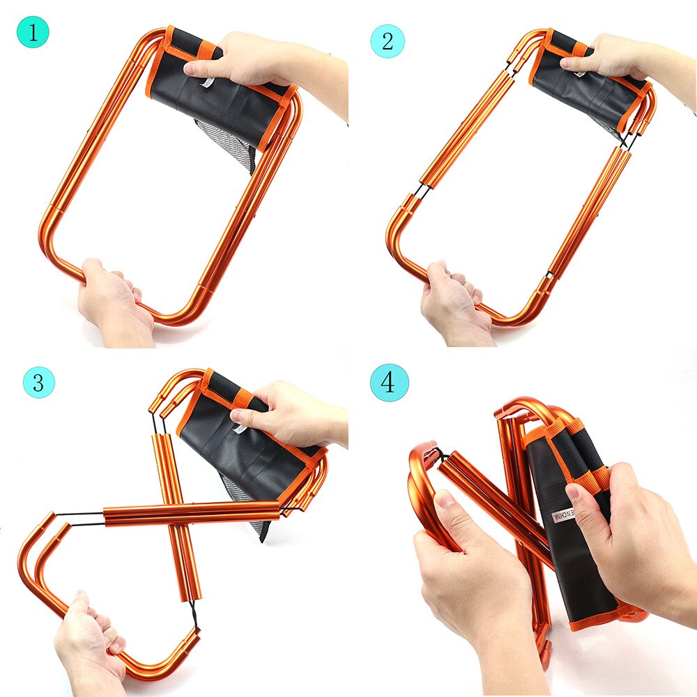 Klapstoel Campingstoel Camping Ultralight Aluminium Buis Ijsvissen Stoel Rugzak Stoel Met Houten Leuning Kruk Voor Camping Strand Vissen Kampeerstoel Buitenstoel (Color : B