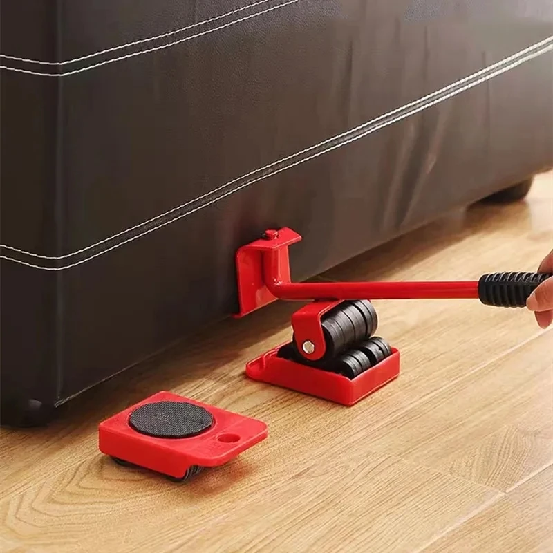 Juego de mudanzas de muebles multiusos: rodillos resistentes de 2/4/5 piezas para mover y levantar sin esfuerzo
