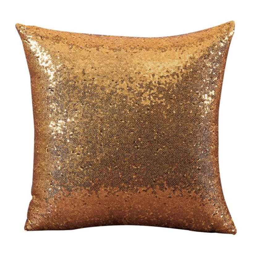 Kvalificerad kudde enfärgad glitter paljetter kasta café heminredning kudde levert dig 6426