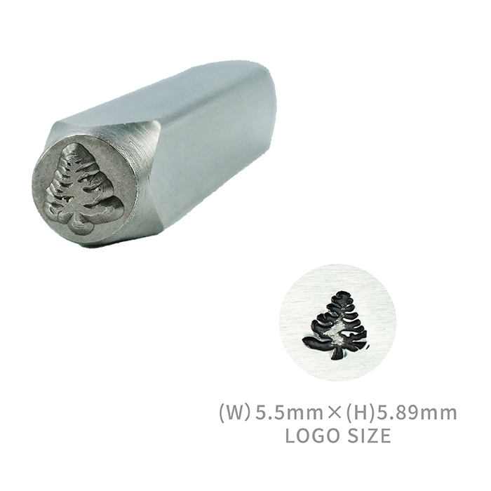 Gör-det-själv-symbol metallstans metallstämpelsats trädläderstämplar, läderlogotyptryckverktyg, smyckesstämpling 1/4 (6mm): Sm022