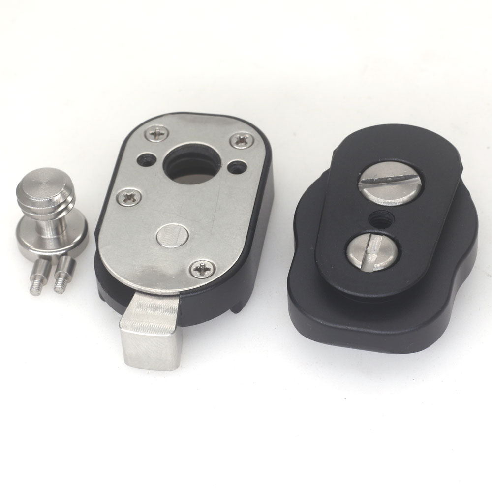 3/8 Screw M3 Locating Pin Mini Field Monitor Quick Release Plate for LCD Monitor Magic Arm LED Light Quick Release Plate