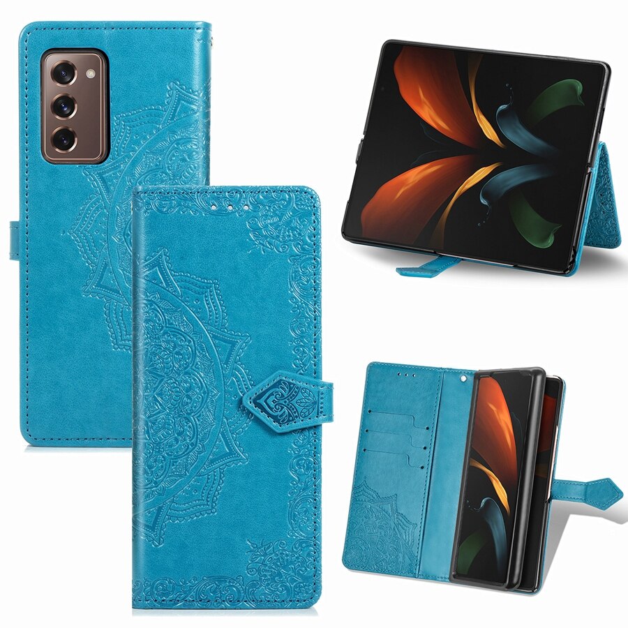 Z Fold3 – Coque de téléphone à rabat en cuir, étui pour Galaxy Z Fold3 5G Fold2 ZFold2 pliable 3 2