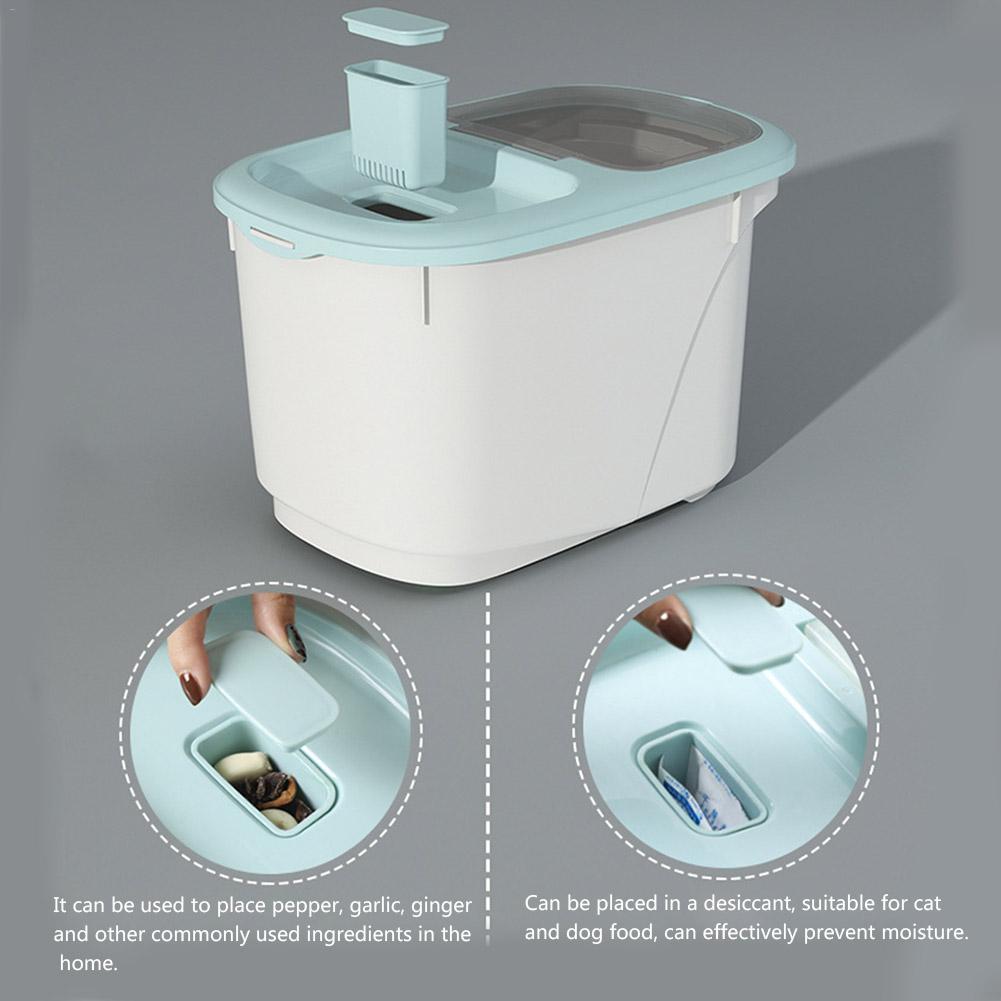 Plastic Sealed Moisture-proof Storage Box Kitchen Grain Rice Container Large Size Plastic Household Grain Containers Flip Cover