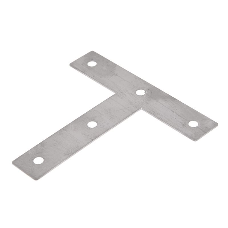5 pièces Angle plaque coin accolade plat T forme réparation support 80mm x 80mm