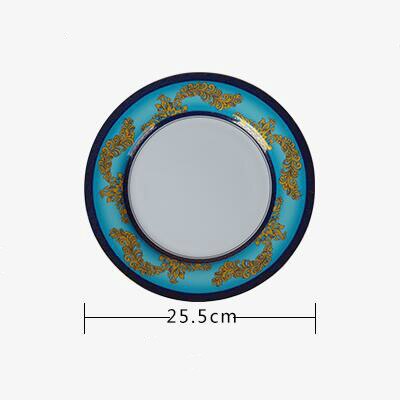 Luxury Bone China Dishes and Plates Sets Blue Ceramic Dinner Plates Restaurant Supplies Serving Dish: 10 inch plate