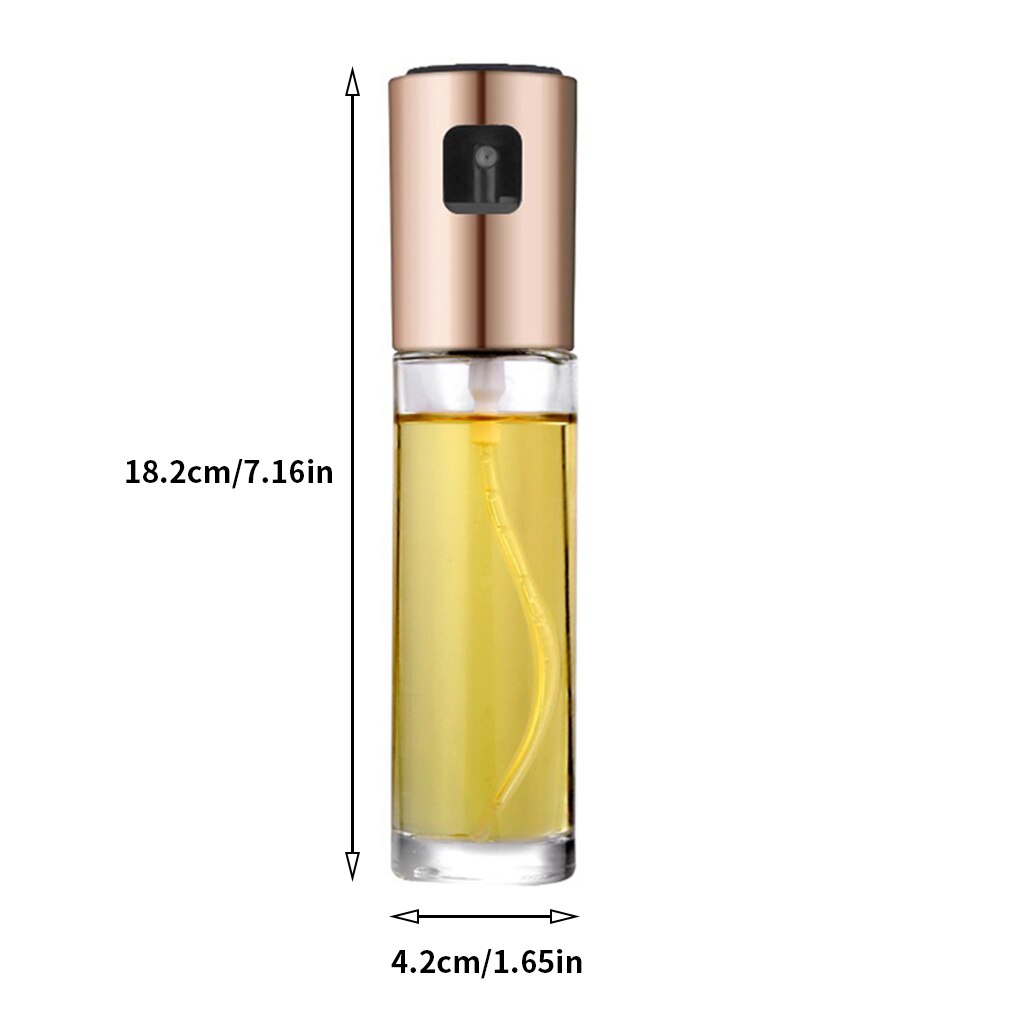 Cooking Baking Vinegar Mist Sprayer Barbecue Spray Bottle Kitchen Oil Spray Bottle Cooking BBQ Grilling Roasting: Rose Gold