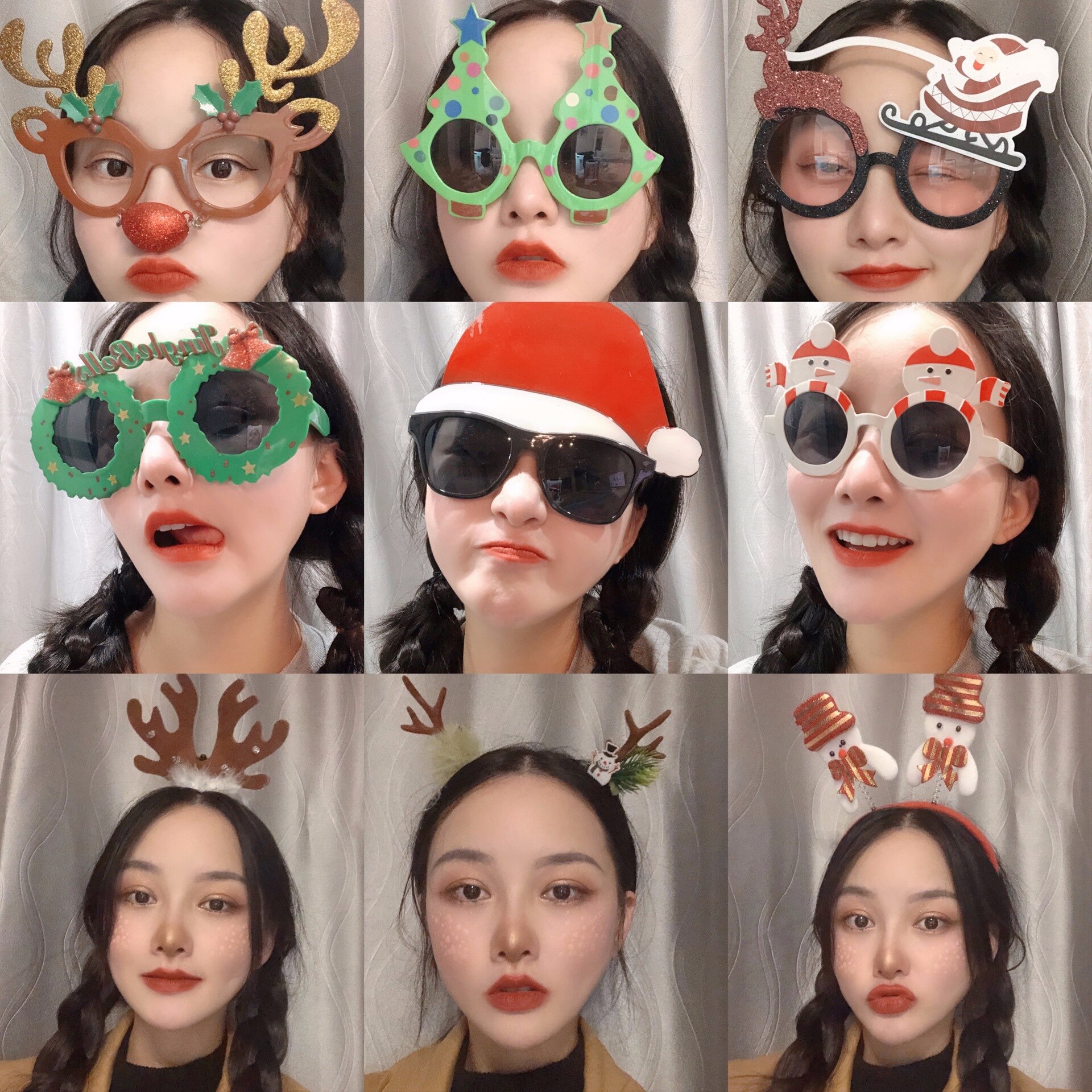 Neue Santa Claus Weihnachten Baum Elch Gläser Rahmen Frohe Weihnachten Brille Foto Stütze Weihnachten Dekorationen Neue Jahr Navidad freundlicher
