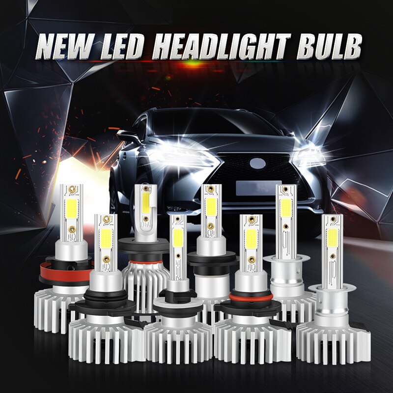2 stücke 6000K 8000K H7 H1 H4 9006 9005 H8 H11 H3 hir2 LED 100W Automobil 20000LM 12V Kolben Lampen 2 seiten Dioden Ersetzen Teile Lampe