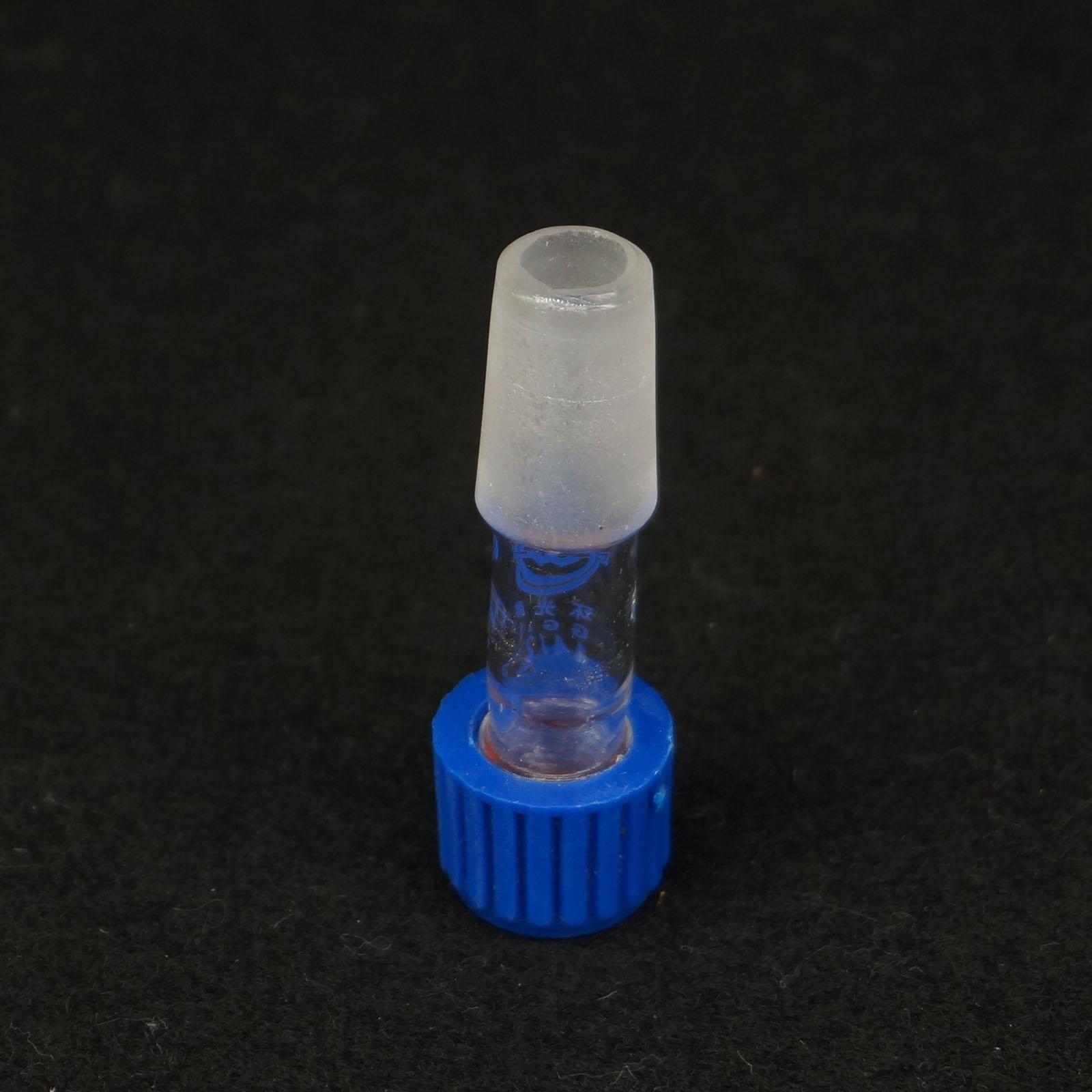 14/23 Stopper Ground Joint Lab Glass Bushing Thermometer Adapter With Screw Cap