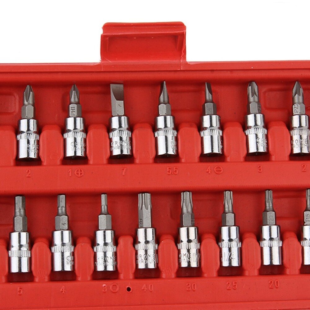 46 Pcs Auto Reparatie Tool Sets Combinatie Moersleutel Set Batch Hoofd Pal Socket Spanner Schroevendraaier Hoofd Set Socket Set