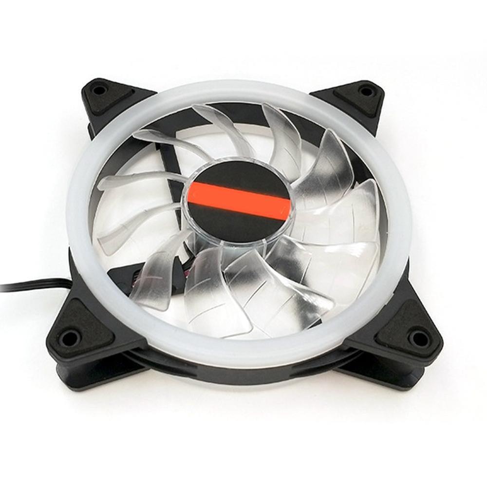 LED Lüfter RGB Computer Fan PC Computer Fall Fans Ultra Silent 4 Pin kühler CPU Kühler Fan mit Anti-Vibration Gummi