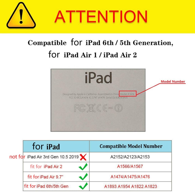 Fall mit Schlaf Wake Up Funcation Abdeckung Für iPad Air 2 Fall Modell A1566 A1567 Tablet Abdeckung 360 Grad PU Leder Shell
