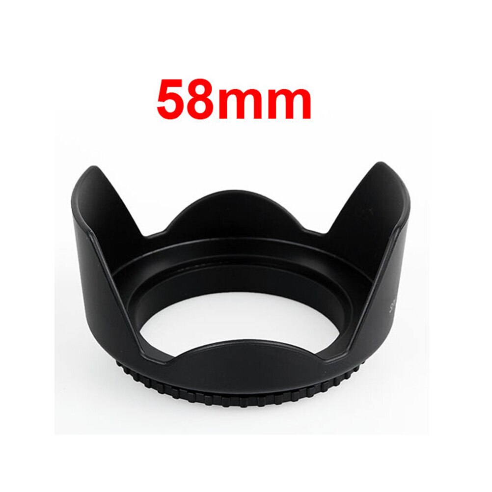 Commercio all&#39;ingrosso 1pcs Universale 58 millimetri Fiore Lens Hood Montaggio A Vite Camera Hood Per La Macchina Fotografica Canon Attrezzature