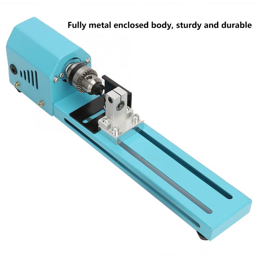 Miniatyr elektrisk stansing slipemaskin diy tre dreiebenk maskin cn støpsel 220v slipemaskin