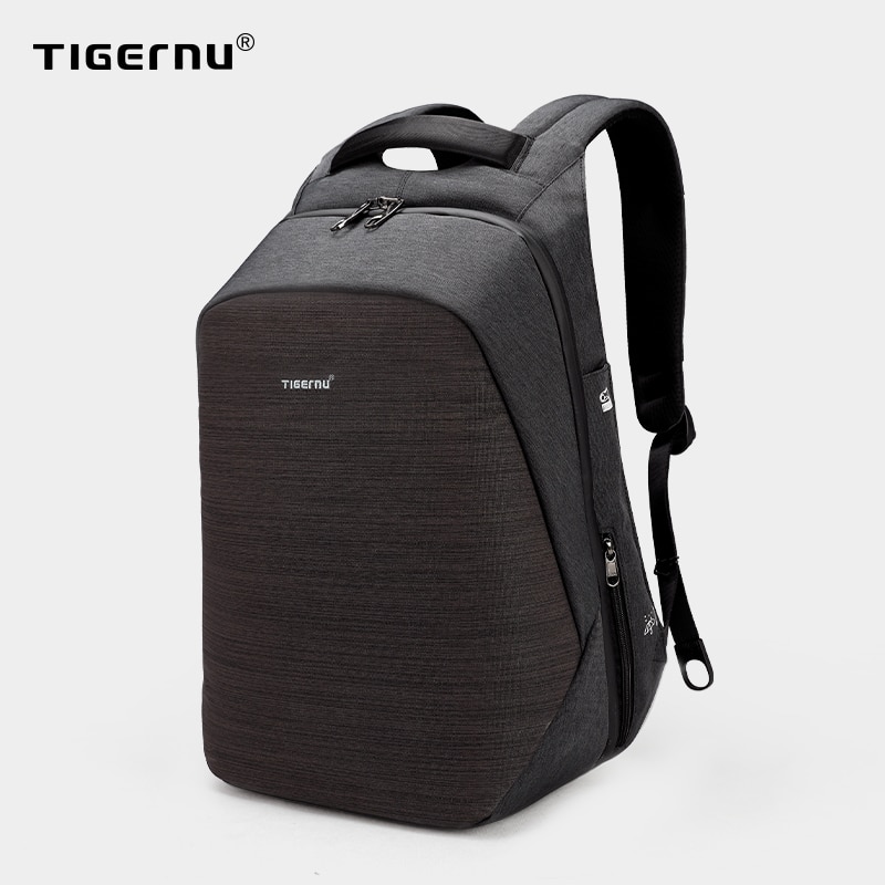 Tigernu-mochila antirrobo para ordenador portátil para hombre y mujer, morral impermeable delgado con carga usb, mochila escolar para viaje, 15,6