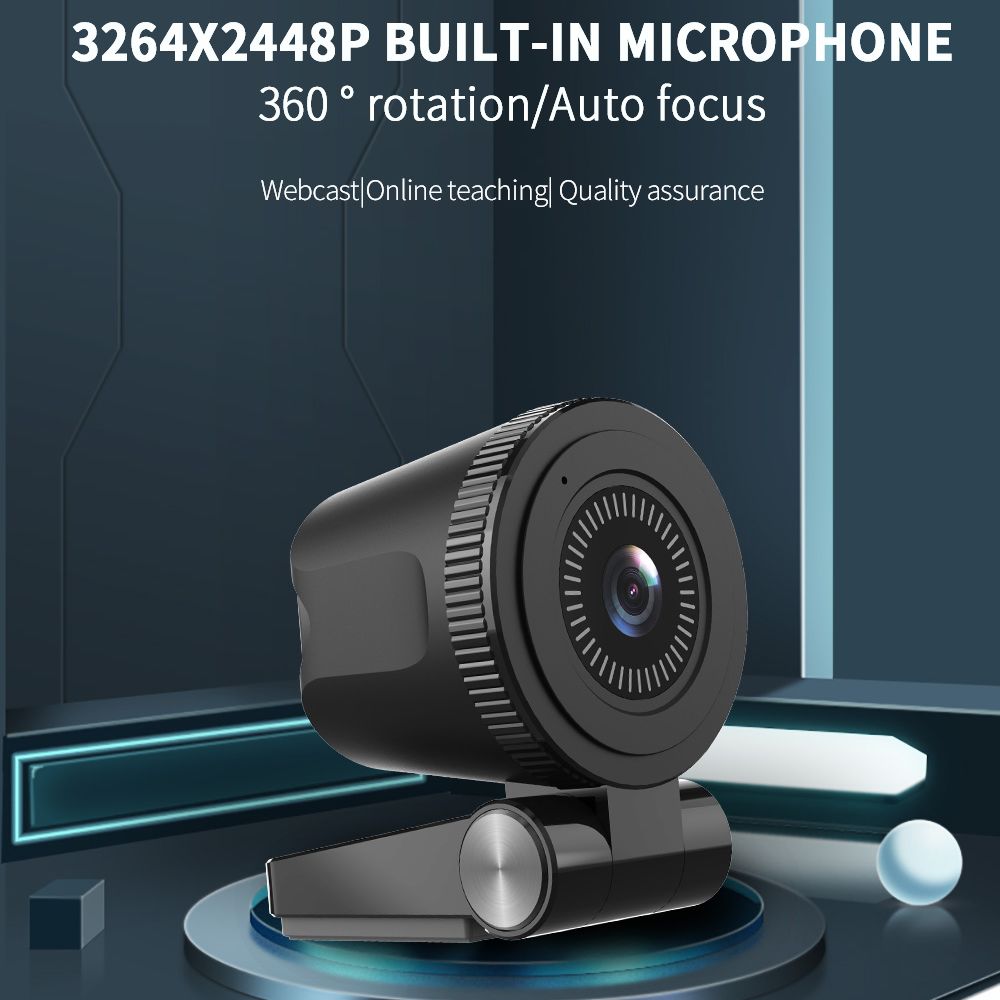 VIZOLINK W8GS 4K webcam, UHD webcam met microfoon, autofocus