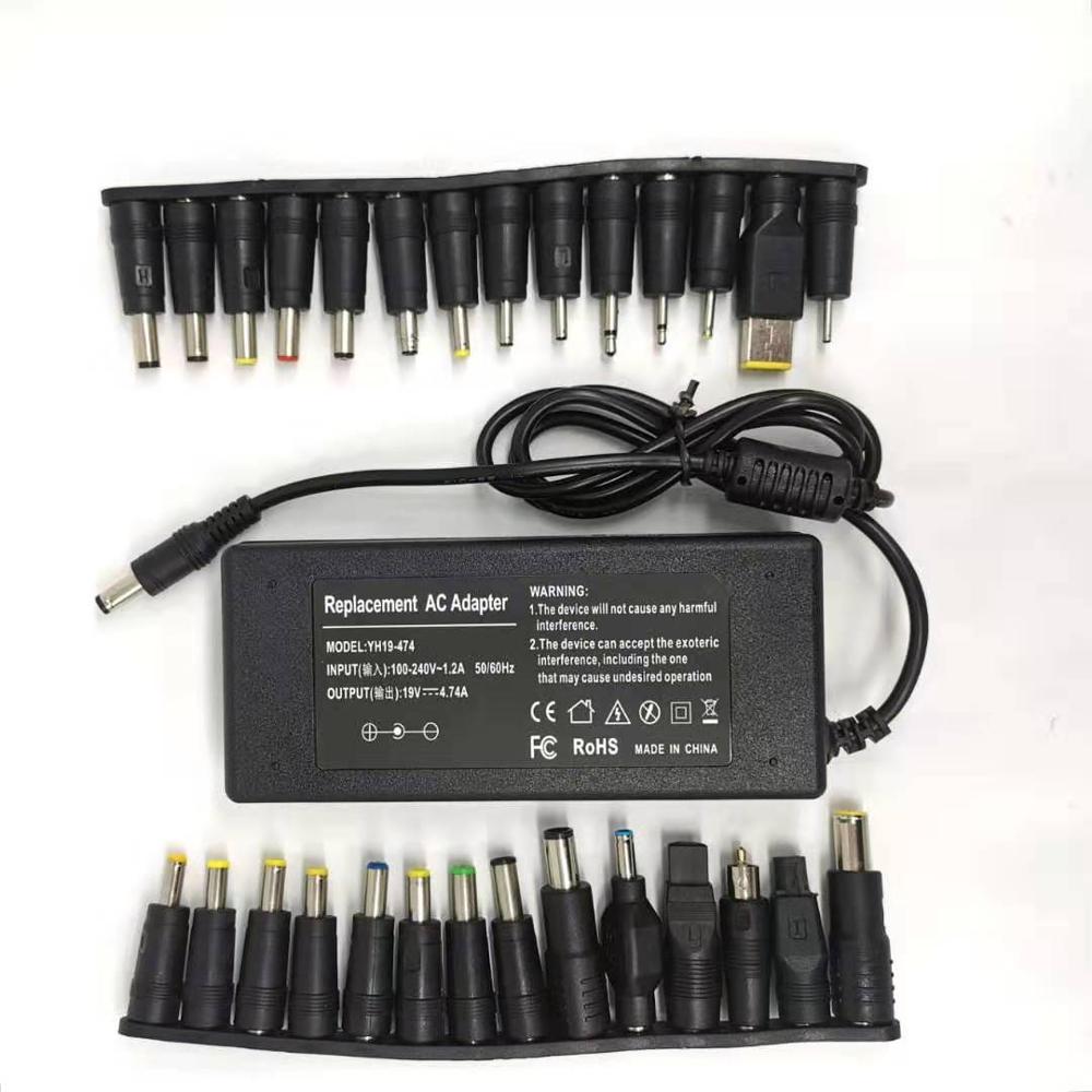 19v 4.74a 90w universaladapter lader til acer asus dell hp lenovo samsung toshiba laptop 18.5v 19.5v 20v