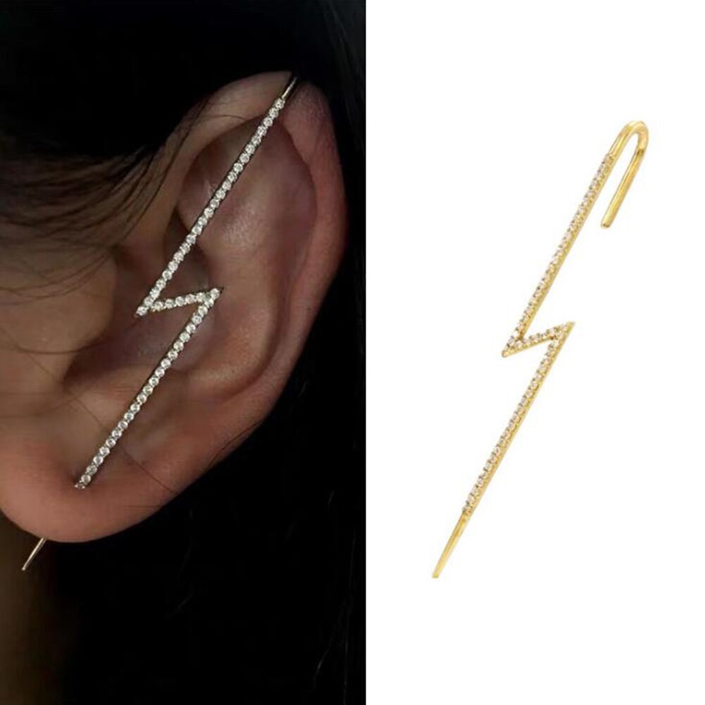 1 Pc Oor Wrap Crawler Haak Oorbellen Sash Oor Naalden Rond De Oorschelp Clip Sieraden Vrouwen Bohemian Wedding Piercing Oorbellen: 13