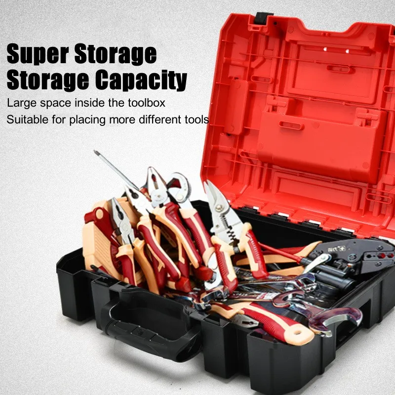 Stacked Protable Toolbox Plastic Suitcase Tool Box Organizer Box Hard Case Large Capacity Storage Box Repair Tools Organizer