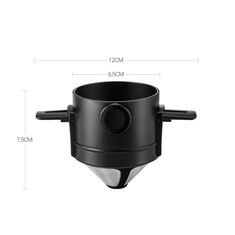 Koffie Drip Filter Cup 350Ml 510Ml Draagbare Herbruikbare Papierloze Giet Over Koffie Druppelaar Opvouwbare Clever Coffee Filter Stijl