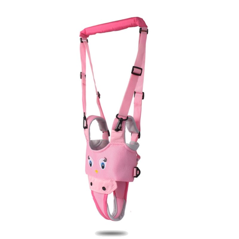Arnés de mano para caminar para bebé, andador con animales de dibujos animados, asistente de cinturón para aprender, D5QA: Pink chick