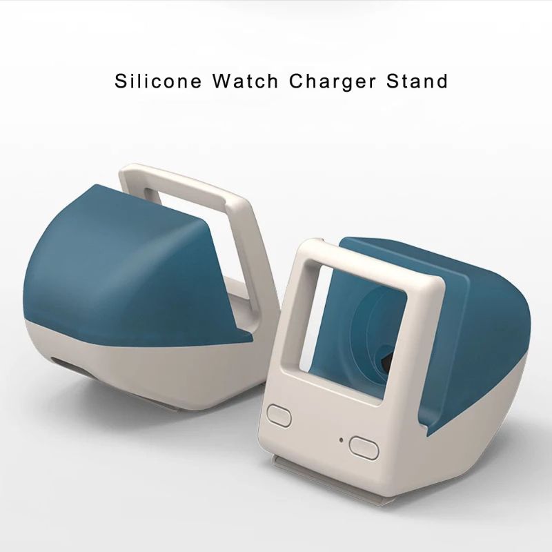 Voor Apple Horloge 2345 Generatie Siliconen Retro Opladen Stand Iwatch Smart Horloge S6 Universal Classic Computer Opladen Base