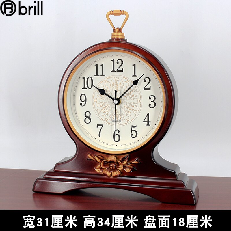 Large Desk Clock Silent Watch Retro Living Room Antique Table Clock Bedroom Decorative Items for Home Unique 50