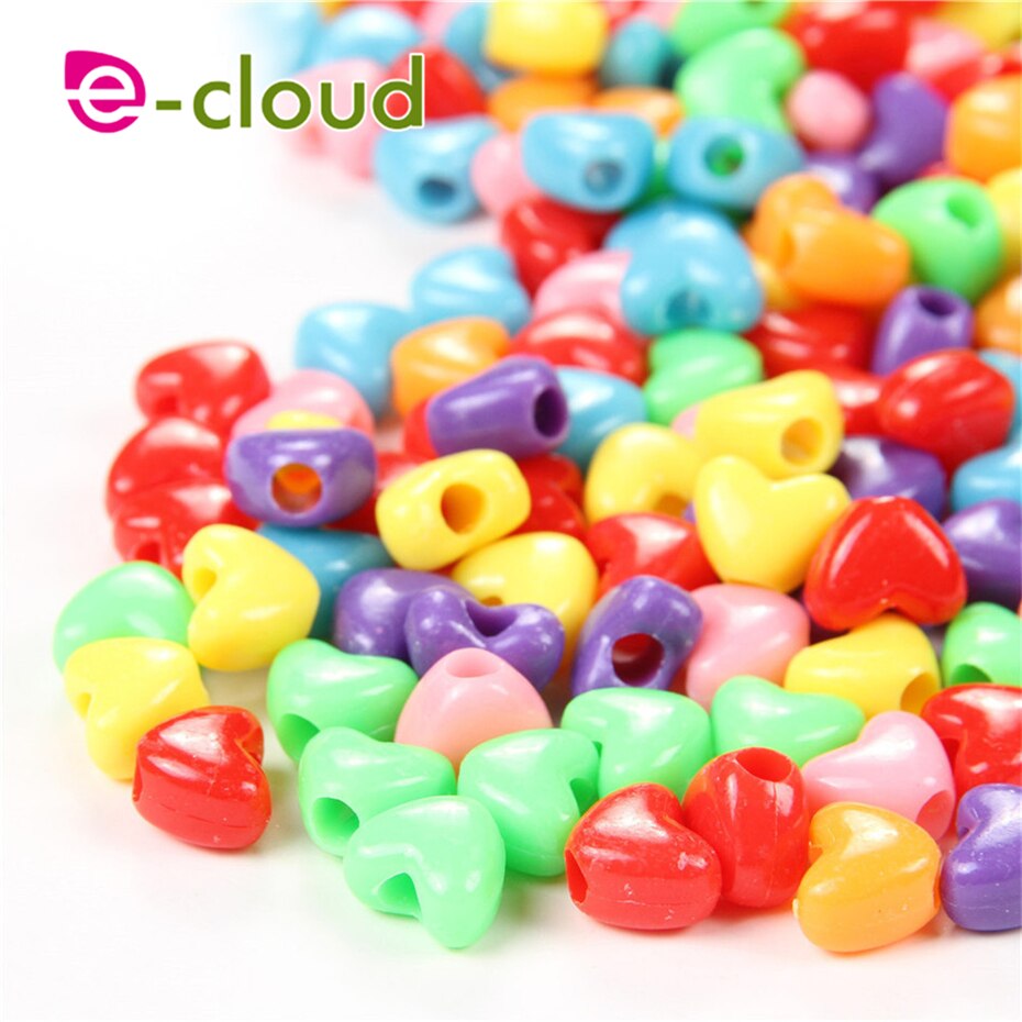 50-150 Uds ajustable Dreadlock Beads Dread Cuff trenzado colorido anillos de pelo de en forma de corazón