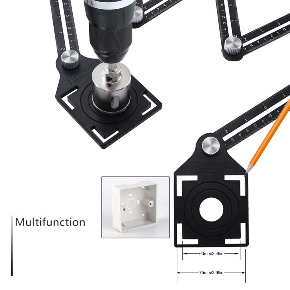 Contour Gauge Self-locking Widened Measuring Ruler Set Tool Set Supplies 4 Sets-the Gauge Tool Set