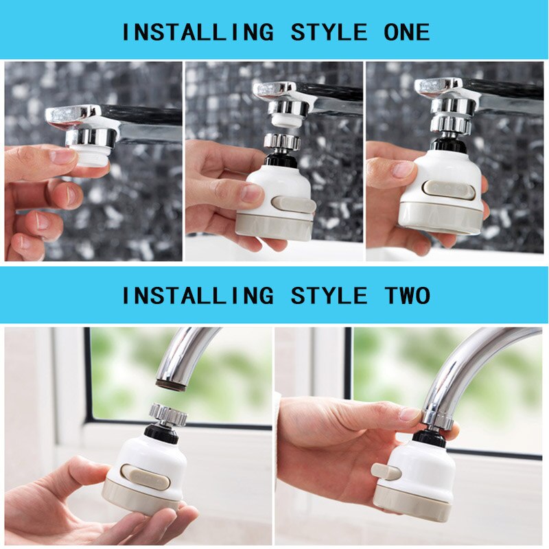 1Pc Adjustable Bathroom Faucet Water Saver Faucet Extender Children Hand Washing Fruit Vegetable Tap Device Kitchen Accessories