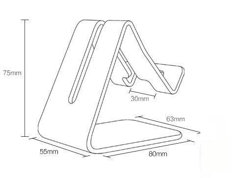 Acrylic Mobile Phone Holder Cellphone Ipad Display Rack 3C Store Table Shelf Desktop Phone Bracket Stand Red Blue Green Acrylic