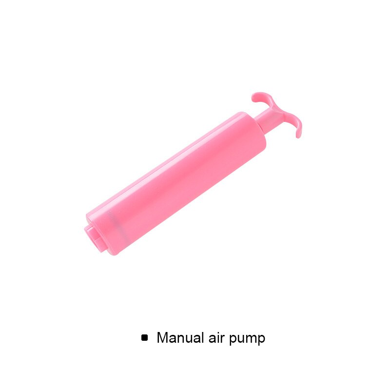 Hanging transparent down jacket compression bag air suction vacuum bag small size clothes storage bag Closet organizer E69: Manual air pump