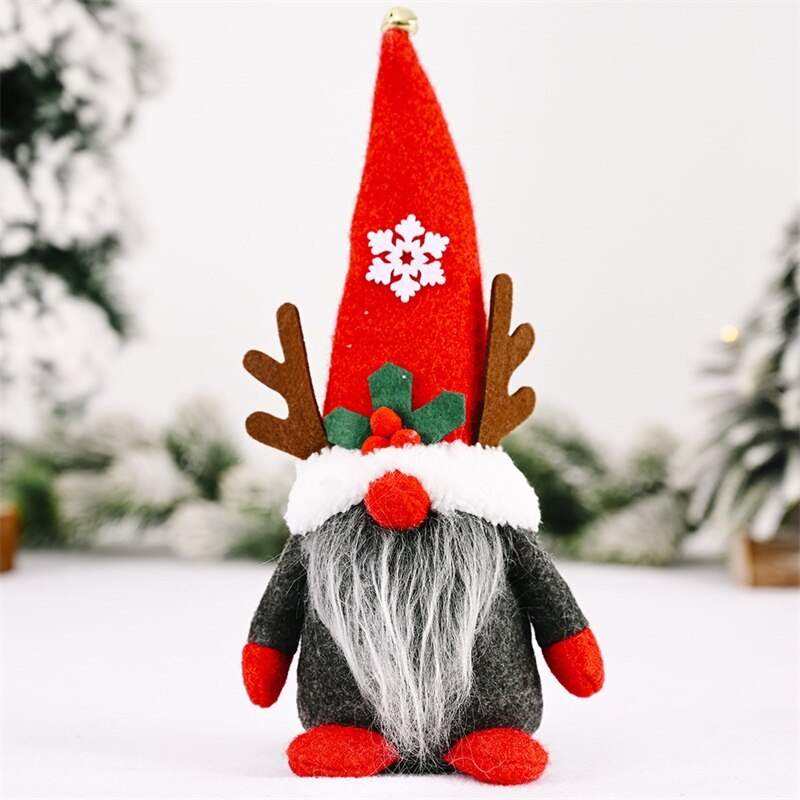 Gezellige kerstkaart met kerstman in arrenslee