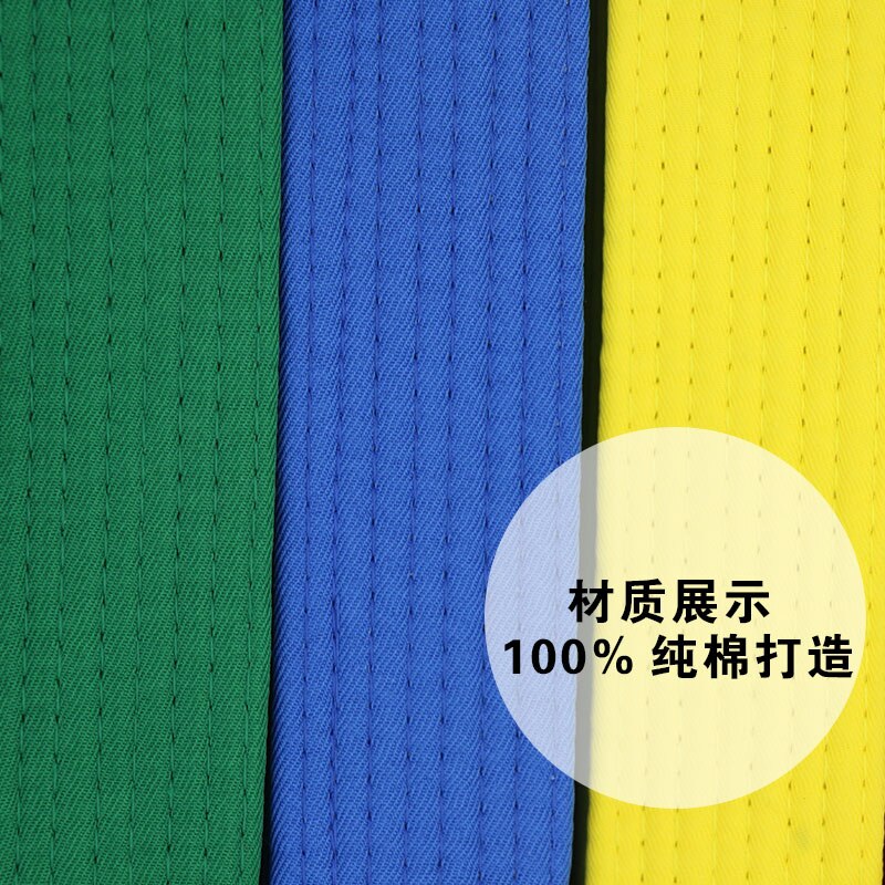 2017new Taekwondo cinturón negro WTF ITF 3m cinturón bordado nombre kárate yudo uniforme de alto nivel de algodón puro