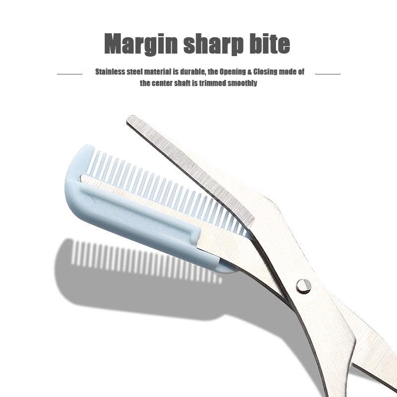 5 Kleur Wenkbrauw Trimmer Schaar Kam Wimper Clips Kam Razor Grooming Haar Mes Scheerapparaat Wenkbrauw Mode Vormgeven Make-Up gereedschap