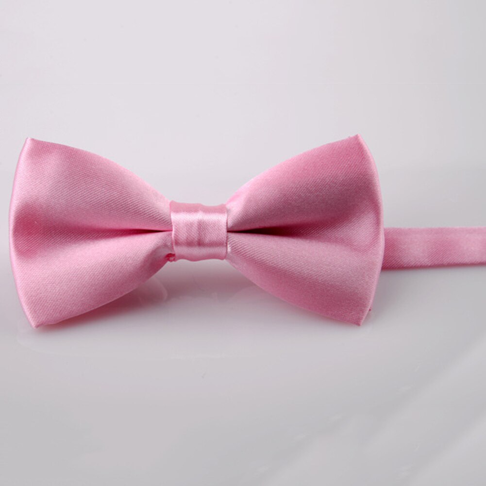 Solid Strikjes Bruidegom Mannen Kids formele Kleurrijke Effen Das gravata Mannelijke Huwelijk Vlinder Wedding strikjes: pink